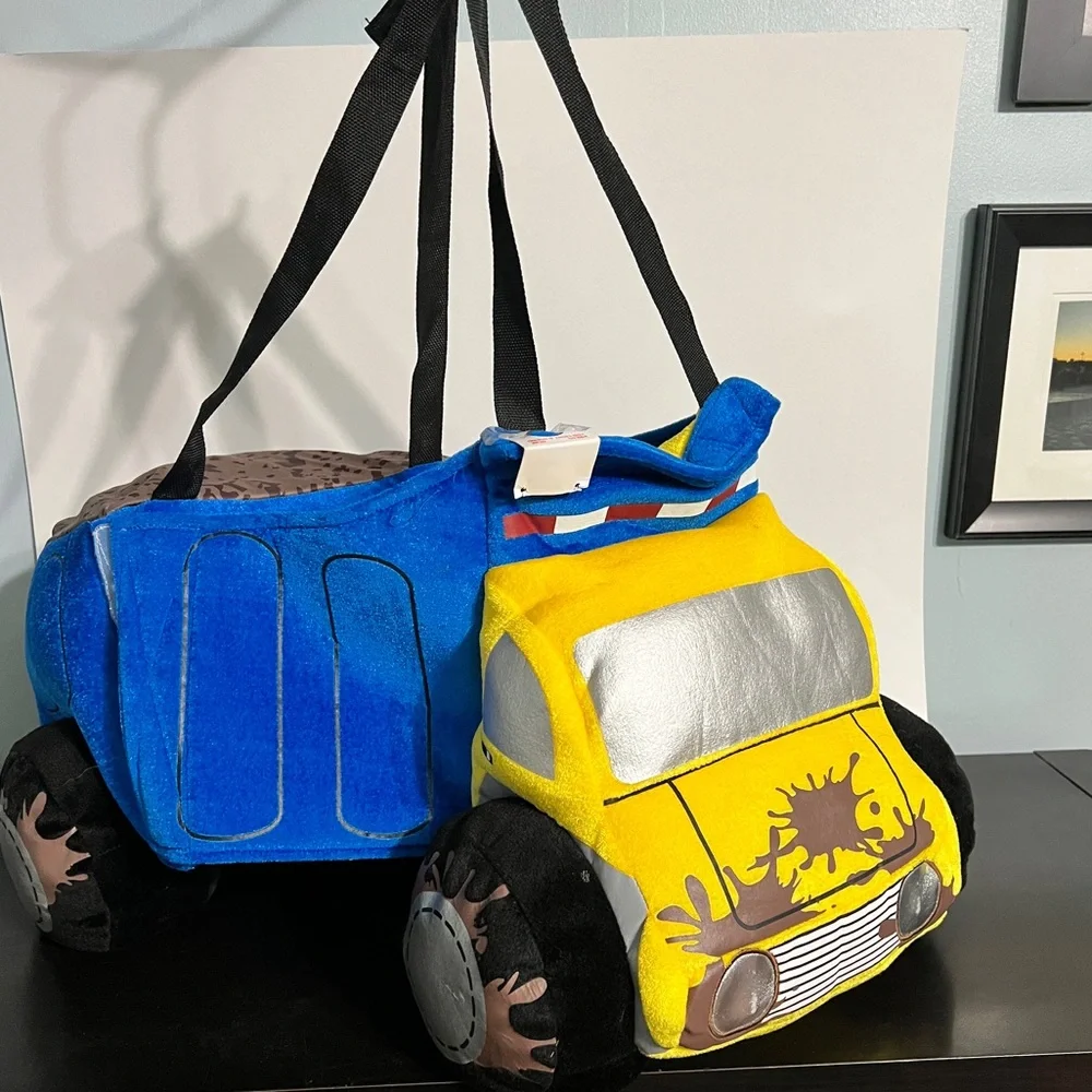 3D Plush Light-up I Want to Be Dump Truck Construction Halloween Costume New Boy